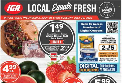 IGA Weekly Ad Flyer July 19 to July 26