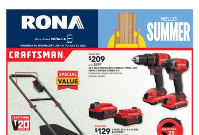 Rona (Atlantic) Flyer July 21 to 27