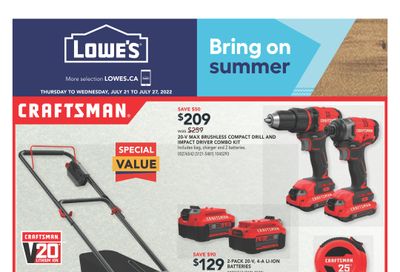 Lowe's (West) Flyer July 21 to 27