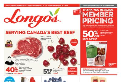 Longo's Flyer July 21 to August 3