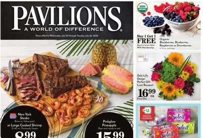 Pavilions (CA) Weekly Ad Flyer July 20 to July 27