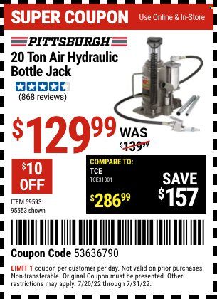 Harbor Freight Weekly Ad Flyer July 20 to July 27