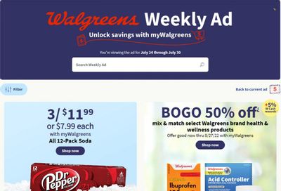 Walgreens Weekly Ad Flyer July 20 to July 27