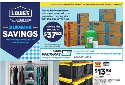 Lowe's Weekly Ad Flyer July 20 to July 27