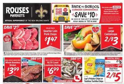 Rouses Markets (AL, LA, MS) Weekly Ad Flyer July 20 to July 27