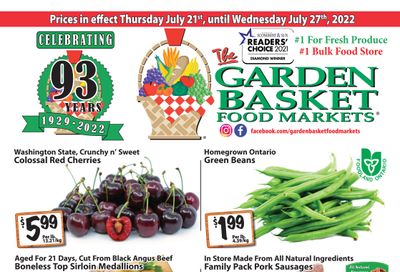 The Garden Basket Flyer July 21 to 27