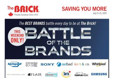 The Brick Battle of Brands Flyer July 21 to 25
