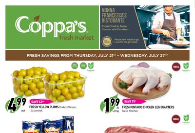 Coppa's Fresh Market Flyer July 21 to 27