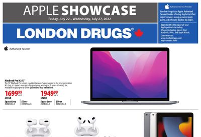 London Drugs Apple Showcase Flyer July 22 to 27