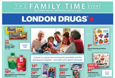 London Drugs Apple The Family Time Event Flyer July 22 to August 3