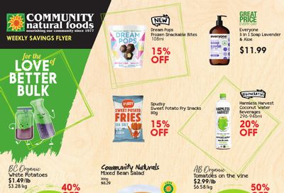 Community Natural Foods Flyer July 21 to 27
