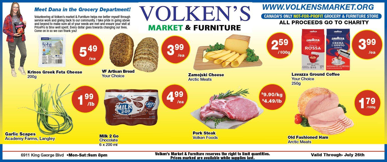 Volken's Market & Furniture Flyer July 20 to 26