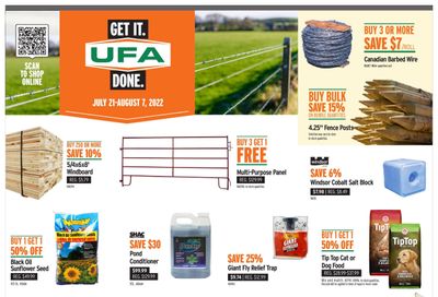 UFA United Farmers of Alberta Flyer July 21 to August 7