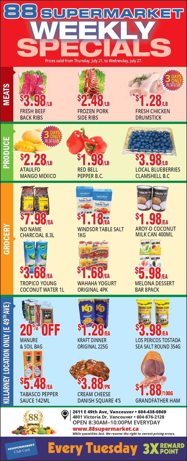 88 Supermarket Flyer July 21 to 27