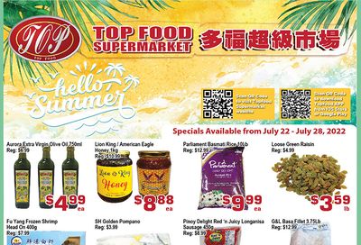 Top Food Supermarket Flyer July 22 to 28