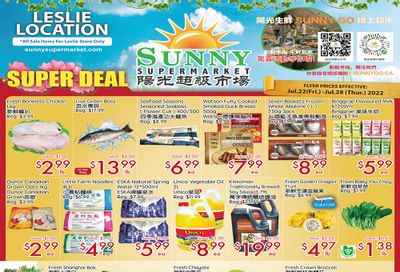 Sunny Supermarket (Leslie) Flyer July 22 to 28