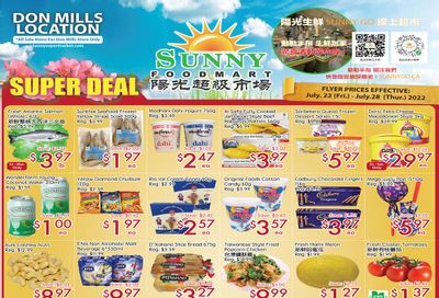 Sunny Foodmart (Don Mills) Flyer July 22 to 28