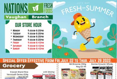 Nations Fresh Foods (Vaughan) Flyer July 22 to 28