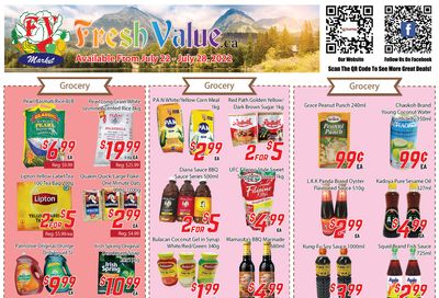 Fresh Value Flyer July 22 to 28