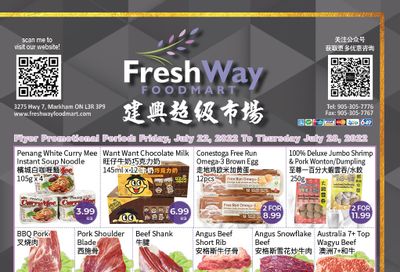 FreshWay Foodmart Flyer July 22 to 28
