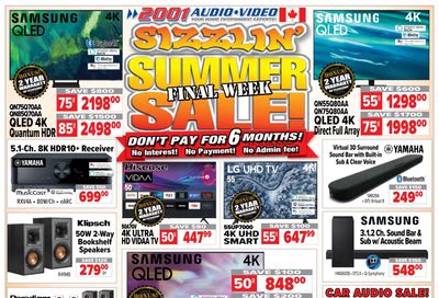 2001 Audio Video Flyer July 22 to 28