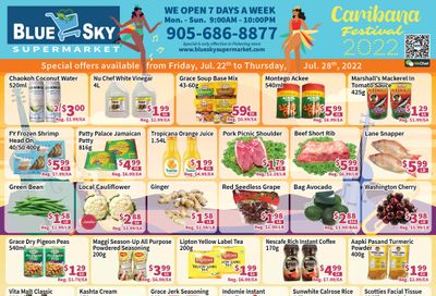 Blue Sky Supermarket (Pickering) Flyer July 22 to 28