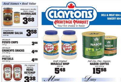 Claytons Heritage Market Flyer July 22 to 28
