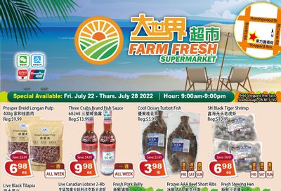 Farm Fresh Supermarket Flyer July 22 to 28