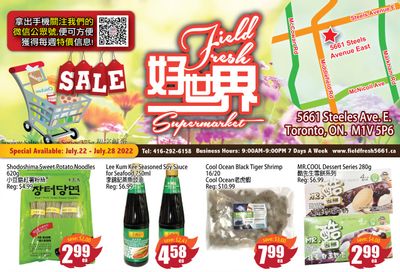 Field Fresh Supermarket Flyer July 22 to 28