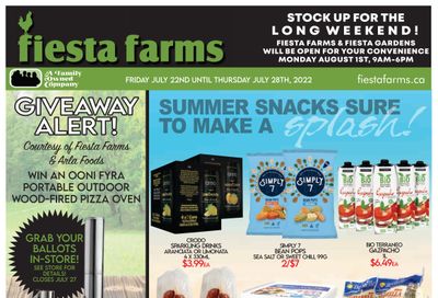 Fiesta Farms Flyer July 22 to 28