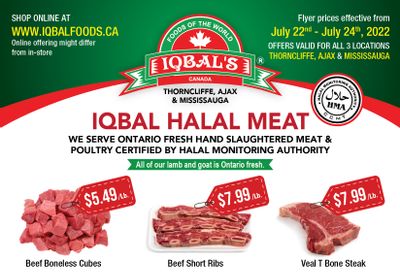 Iqbal Foods Flyer July 22 to 24