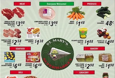 St. Mary's Supermarket Flyer July 20 to 26