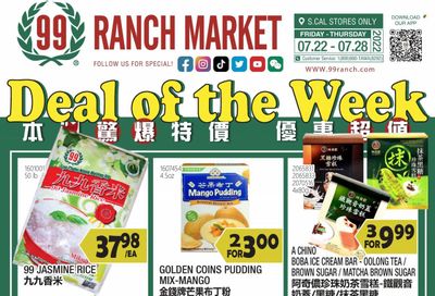 99 Ranch Market (40, CA) Weekly Ad Flyer July 22 to July 29