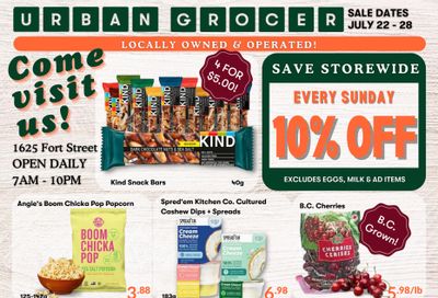 Urban Grocer Flyer July 22 to 28