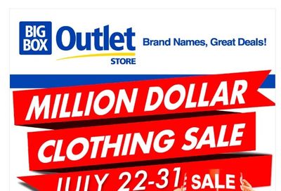Big Box Outlet Store Flyer July 22 to 31