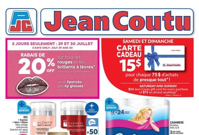 Jean Coutu (QC) Flyer July 28 to August 3