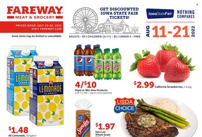 Fareway (IA) Weekly Ad Flyer July 26 to August 2