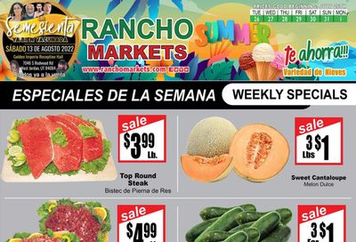 Rancho Markets (UT) Weekly Ad Flyer July 27 to August 3