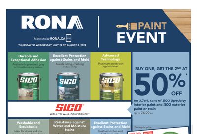 Rona (West) Flyer July 28 to August 3