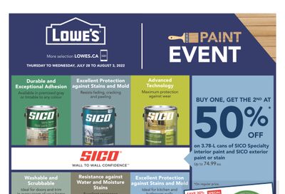 Lowe's (West) Flyer July 28 to August 3