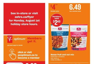 Zehrs Flyer July 28 to August 3