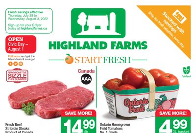 Highland Farms Flyer July 28 to August 3