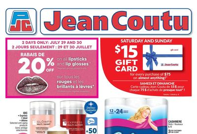 Jean Coutu (NB) Flyer July 29 to August 4