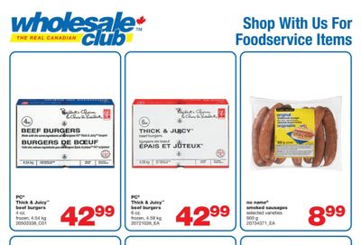 Real Canadian Wholesale Club Food Service Flyer July 28 to August 17