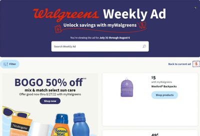 Walgreens Weekly Ad Flyer July 27 to August 3