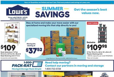 Lowe's Weekly Ad Flyer July 27 to August 3