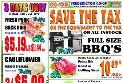 Fredericton Co-op Flyer July 28 to August 3