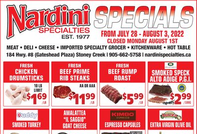 Nardini Specialties Flyer July 28 to August 3