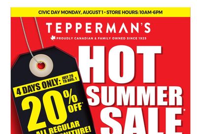 Tepperman's Flyer July 29 to August 4