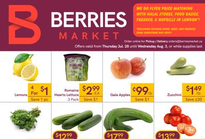 Berries Market Flyer July 28 to August 3